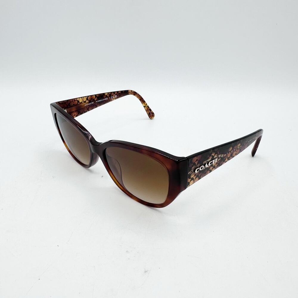 Coach HC 8362U CaramelTortoise Cat Eye Sunglasses Frames 574174 Brown 57-17-140